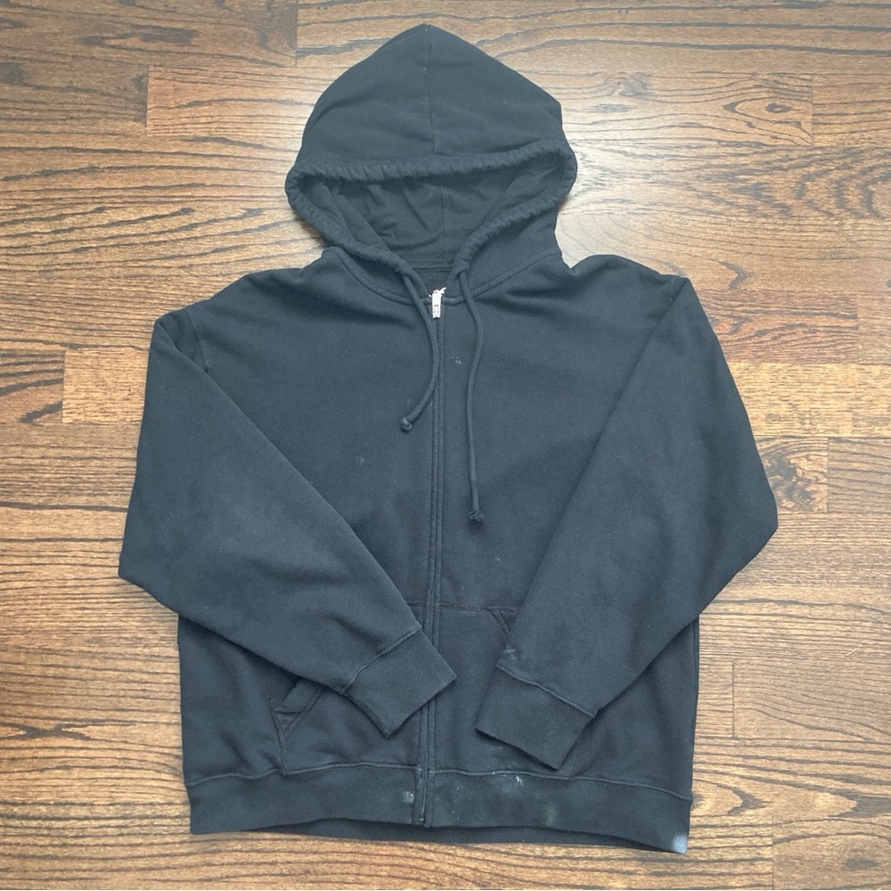 Black Zip-Up Hoodie